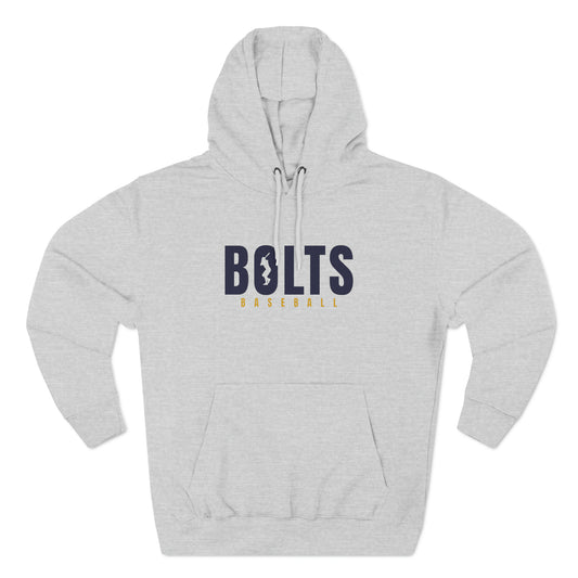 Bolts baseball Three-Panel Fleece Hoodie