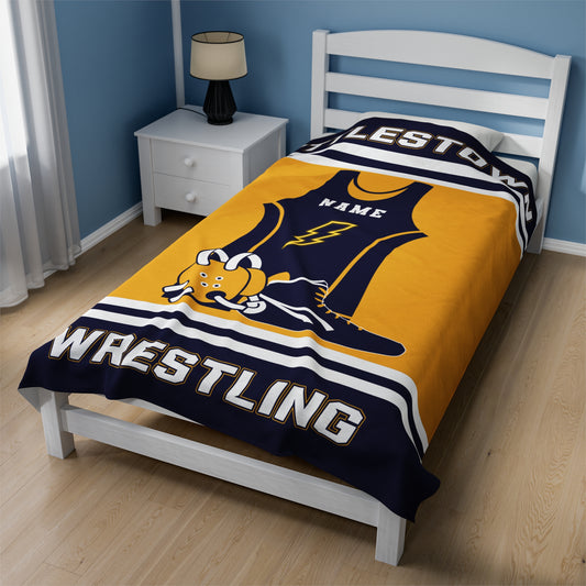 Custom wrestling Plush blanket